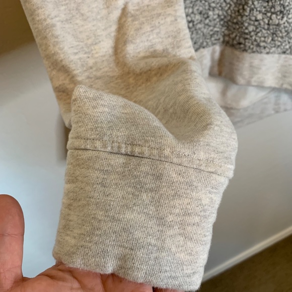 Athleta | Heathered Gray and Black Wool Blend Crew Neck Sweater Size Small - Picture 2 of 7